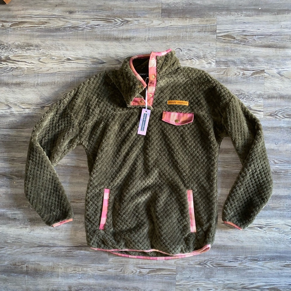 NWT Simply Southern Sherpa Pullover